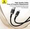 Фото - Кабель Baseus USB - USB Type-C (M/M), 60W, 2 м Black/Gold | click.ua