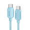 Фото - Кабель Essager Breeze USB Type-C - USB Type-C (M/M), 100W, 1 м Blue (EXCTT1-WL03-P) | click.ua