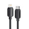 Фото - Кабель Essager Breeze USB Type-C - Ligthning (M/M), 20W, 1 м Black (EXCTL-WL01-P) | click.ua