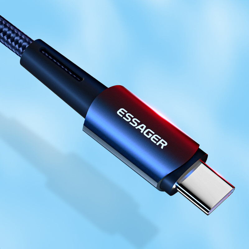 Кабель Essager Sunset USB Type-C - Ligthning (M/M), 20W, 1 м Black (EXCTL-CG01)