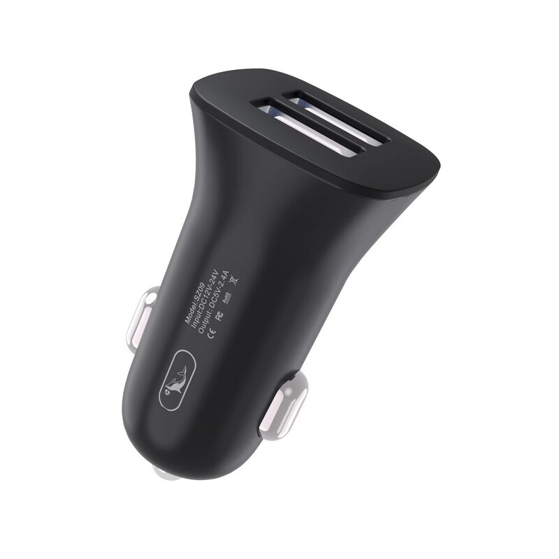 Автомобільний зарядний пристрій SkyDolphin SZ09 (2USB, 3.4A) Black (AZP-000107)_бн