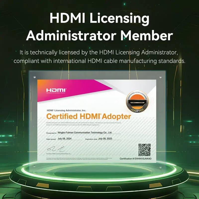 Кабель Vention HDMI - HDMI V 2.1 (M/M), 3 м, Green (ALOGI)