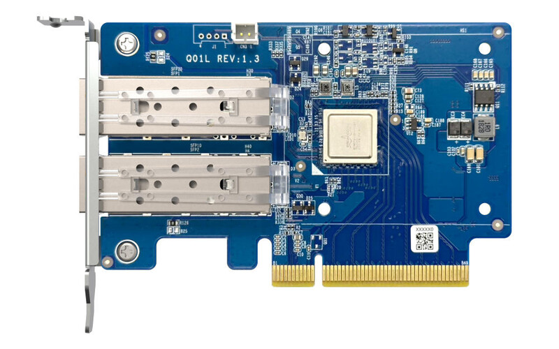 Сетевая карта QNAP Dual-port SFP+, 10GbE, PCIe Gen3 x8 (QXG-10G2SF-NXE)