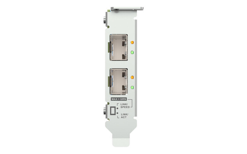 Сетевая карта QNAP Dual-port SFP+, 10GbE, PCIe Gen3 x8 (QXG-10G2SF-NXE)