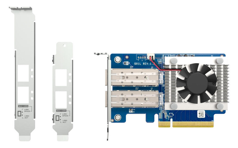 Сетевая карта QNAP Dual-port SFP+, 10GbE, PCIe Gen3 x8 (QXG-10G2SF-NXE)