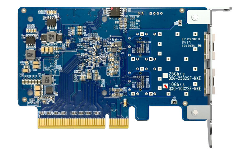 Сетевая карта QNAP Dual-port SFP+, 10GbE, PCIe Gen3 x8 (QXG-10G2SF-NXE)
