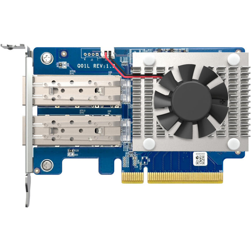 Сетевая карта QNAP Dual-port SFP+, 10GbE, PCIe Gen3 x8 (QXG-10G2SF-NXE)