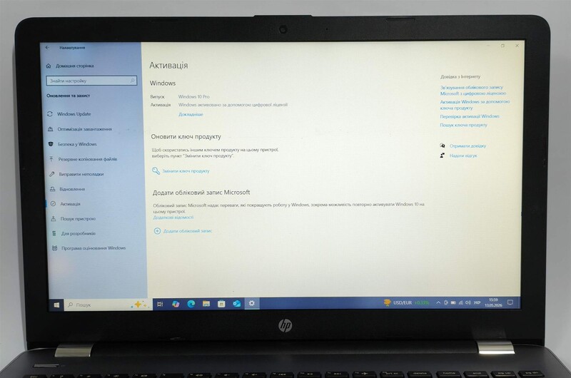Ноутбук HP 250 G6 Silver / 15.6" FullHD / i5-7200U / 8GB / 256GB SSD / Win10Pro - Б/у