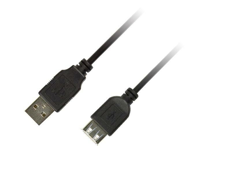 Кабель Piko USB - USB V 2.0 (M/F), 3 м, Black (1283126474118)