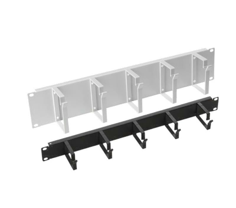 Организатор кабеля Mirsan 19" 1U 5 колец, RAL 9005 (MR.OKB1U19.01)