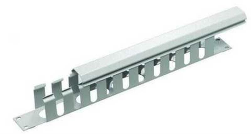 Организатор кабеля Mirsan 19" 1U гребенка, RAL 7035 (MR.OKK1U19.02)