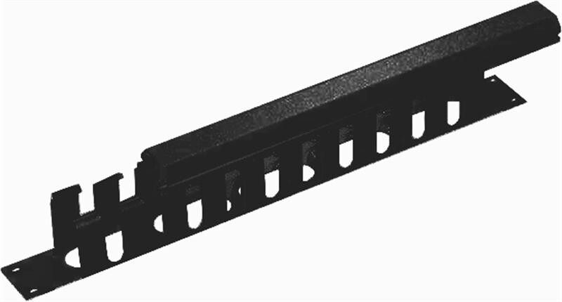 Організатор кабелю Mirsan 19" 2U гребінка, RAL 9005 (MR.OKK2U19.01)