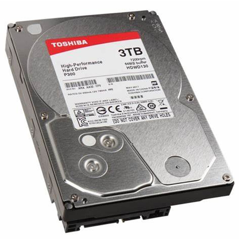 Накопитель HDD SATA 3.0TB Toshiba P300 7200rpm 64MB (HDWD130UZSVA)