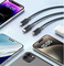 Фото - Кабель Essager Simple 3 in 1 USB - MicroUSB+USB Type-C+Lightning (M/M), 100W, 1.2 м Black (EXCMTL-JJ01-P) | click.ua