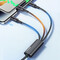 Фото - Кабель Essager Simple 3 in 1 USB - MicroUSB+USB Type-C+Lightning (M/M), 100W, 1.2 м Black (EXCMTL-JJ01-P) | click.ua