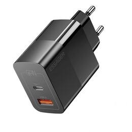 Сетевое зарядное устройство Essager Pinchen 33W USB A + TYPE C Black (ECTAC-PCB01-P)
