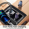 Фото - Автомобільний зарядний пристрій Essager Gyroscope Mini Charger USB-A + Type-C 30W Black (ECCAC-TL01) | click.ua