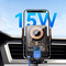 Фото - Тримач для телефона Essager Junyi 15W Wireless Phone Holder for Car (Air Outlet Type) Black (EZJWX-JY01-Z) | click.ua