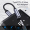 Фото - Адаптер Essager USB Type-C - 3.5 мм (M/F), 0.1 м, Black (EZJE01-0G) | click.ua