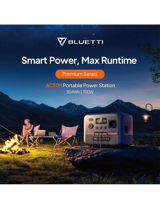 Зарядна станція Bluetti AC50P, 504Wh, 700W, LiFePO4_OEM