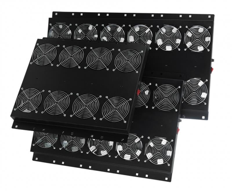 Вентиляционная панель Mirsan 4 вент., термостат в комплекте RAL 9005 (MR.FAN4AT.01)