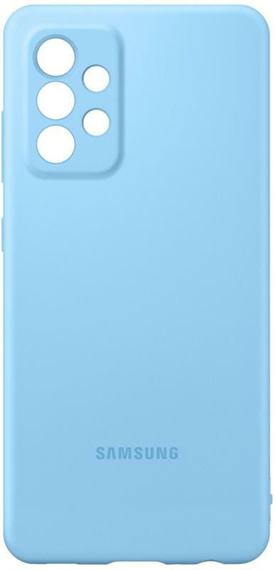 Чехол-накладка Samsung Silicone Cover для Samsung Galaxy A52 SM-A525 Blue (EF-PA525TLEGRU)