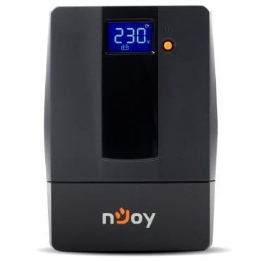 ИБП NJOY Horus Plus 800 (PWUP-LI080H1-AZ01B) Lin.int., AVR, 2 x евро, USB, LCD, пластик