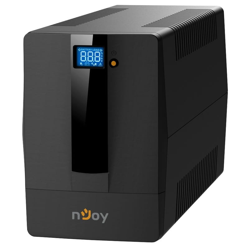 ИБП NJOY Horus Plus 1000 (PWUP-LI100H1-AZ01B), Lin.int., AVR, 4 x евро, USB, LCD, пластик