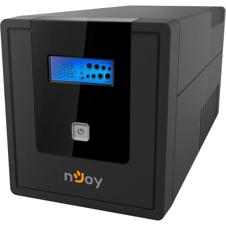 ИБП NJOY Cadu 1000 (UPCMTLS610HCAAZ01B), Lin.int., AVR, 4 x Schuko, USB, LCD, пластик