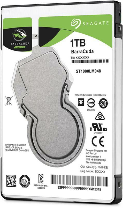 Накопитель HDD 2.5" SATA 1.0TB Seagate BarraCuda 5400rpm 128MB (ST1000LM048)