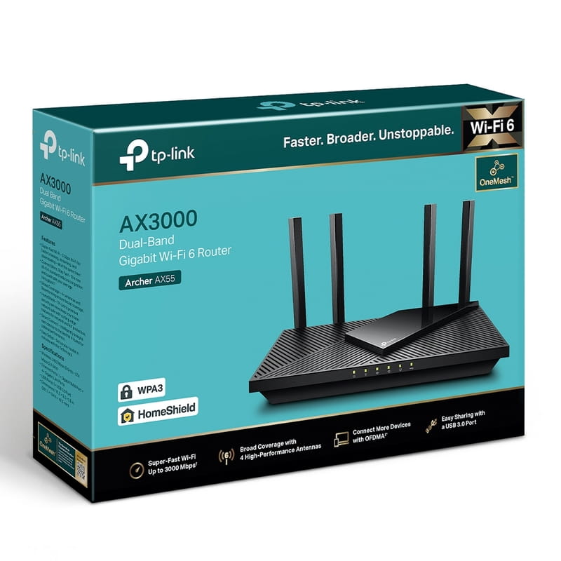 Беспроводной маршрутизатор TP-Link Archer AX55