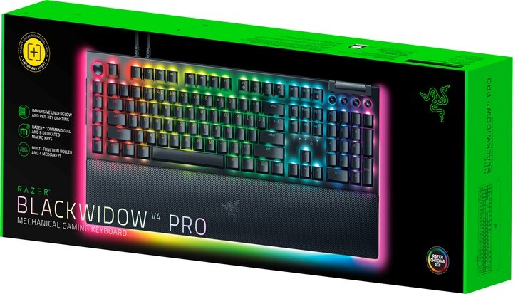 Клавиатура Razer BlackWidow V4 Pro Yellow Switch (RZ03-04681800-R3M1)