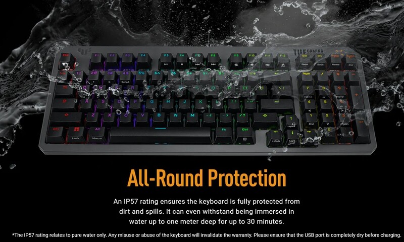 Клавiатура Asus TUF Gaming K3 Gen II Opti-Mech RGB 97key Switches ABS Black (90MP0390-BKMA00)_promo