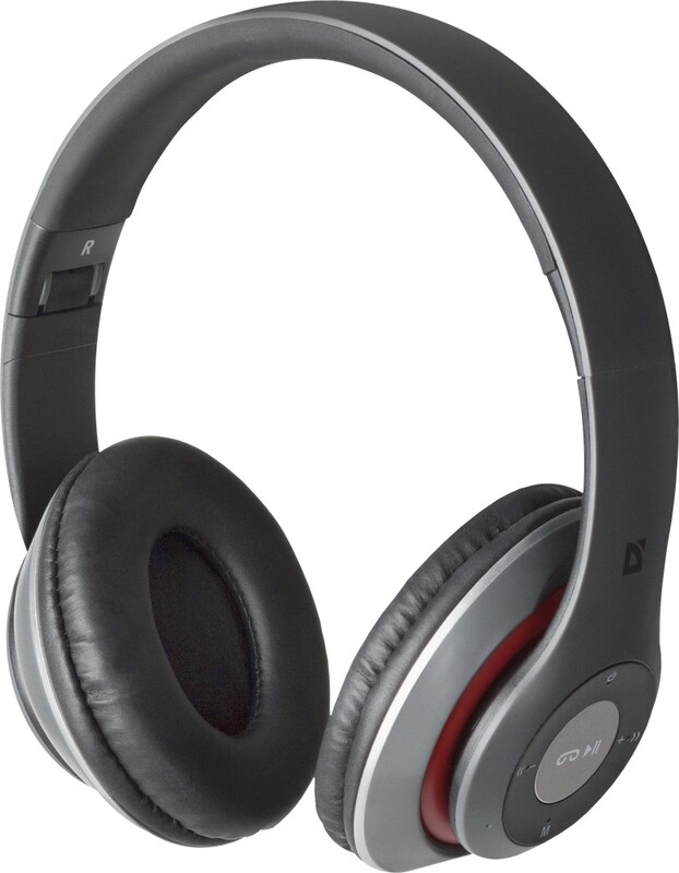Bluetooth-гарнітура Defender FreeMotion B570 Grey/Red (63570)
