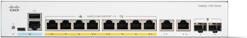 Коммутатор Cisco Catalyst C1300-8P-E-2G