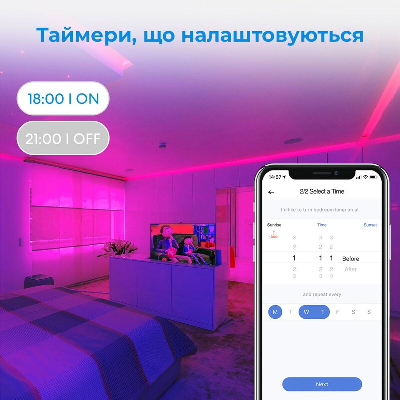 Світлодіодна стрічка розумна Meross MSL320HK(EU)-10M