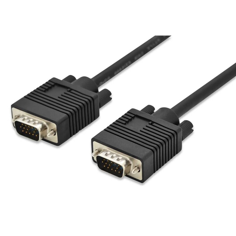 Кабель Digitus VGA - VGA (M/M), 3 м, Black (AK-310103-030-S)