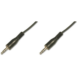 Кабель Digitus 3.5 мм - 3.5 мм (M/M), 2.5 м, Black (AK-510100-025-S)