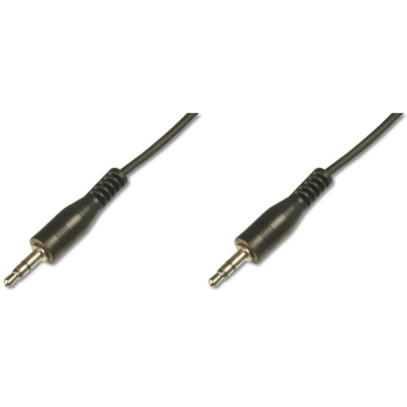 Кабель Digitus 3.5 мм - 3.5 мм (M/M), 2.5 м, Black (AK-510100-025-S)