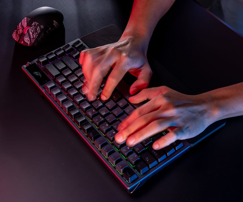 Підставка для клавіатури ASUS ROG Keyboard Wrist Rest Black (90MP04J0-BKUA00)