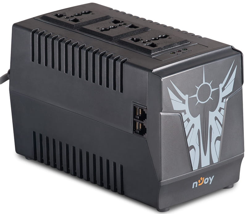 Стабилизатор NJOY Paladin 1000 (PWAV-10003PL-AZ01B) AVR, 3 розетки