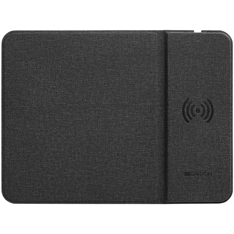 Коврик для мыши Canyon CNS-CMPW5 Black с беспроводной зарядкой QI