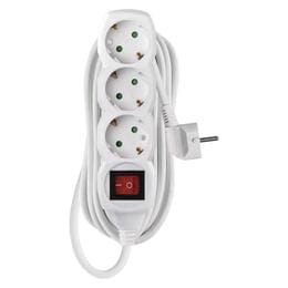 Купити Фільтр живлення Emos (P1325R) з вимикачем, 3 розетки, 1.5мм2, 5м, White Фільтр живлення Emos (P1325R) з вимикачем, 3 розетки, 1.5мм2, 5м, White