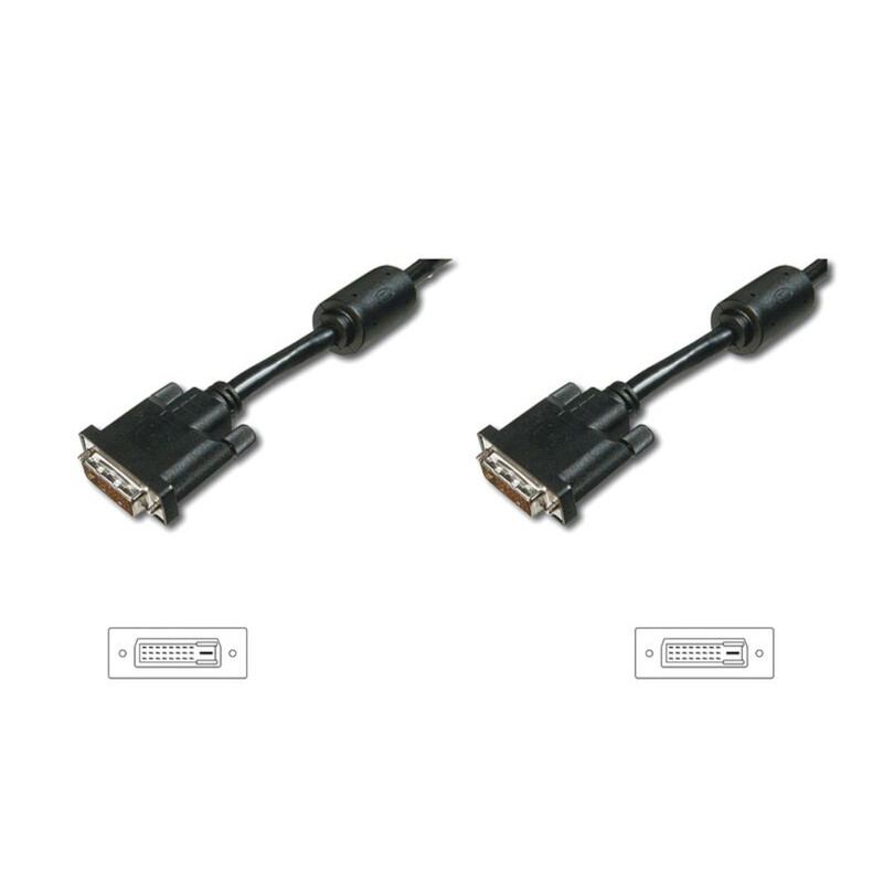 Кабель Digitus DVI-D dual link (AM/AM) 3m, black (AK-320101-030-S)