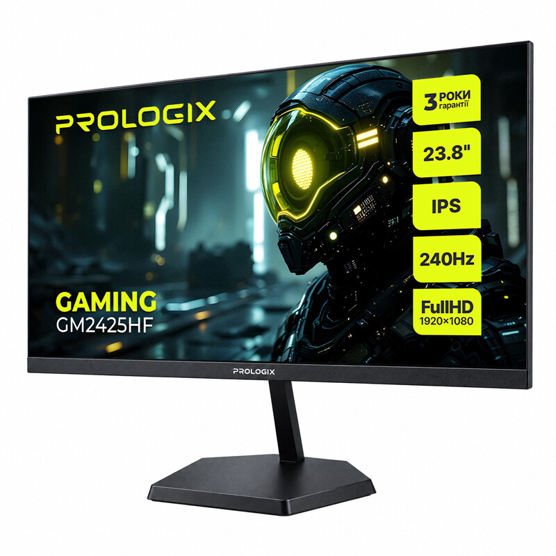 Монітор Prologix Gaming 23.8" GM2425HF IPS Black 240Hz