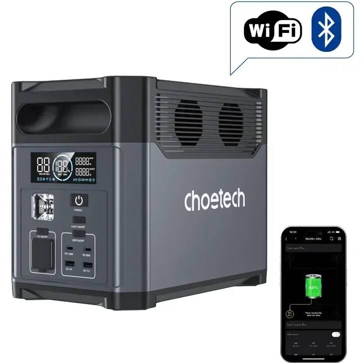 Зарядная станция Choetech BS061 1024Wh, 1200W (BS061-BQB)
