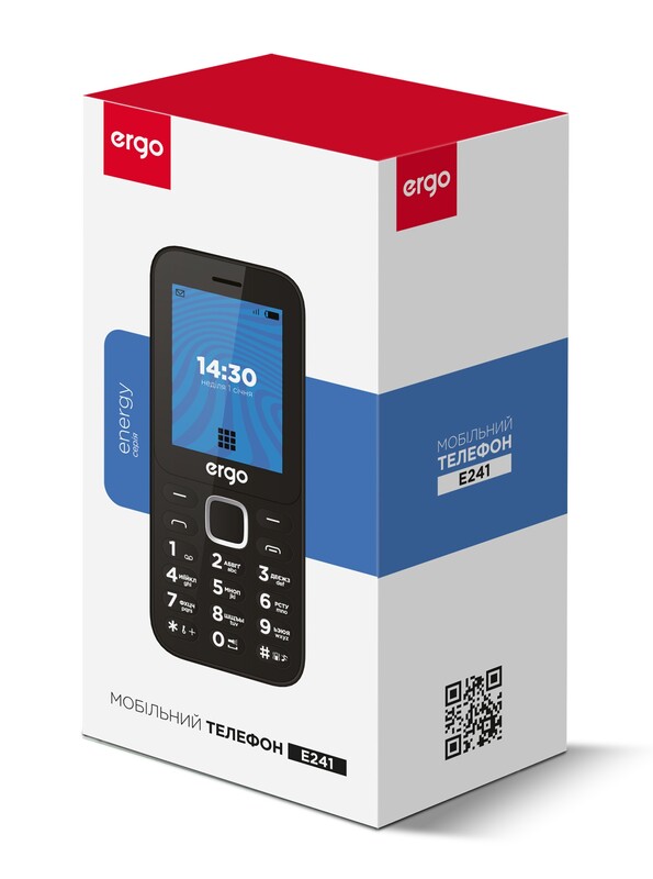 Мобiльний телефон Ergo E241 Dual Sim Blue