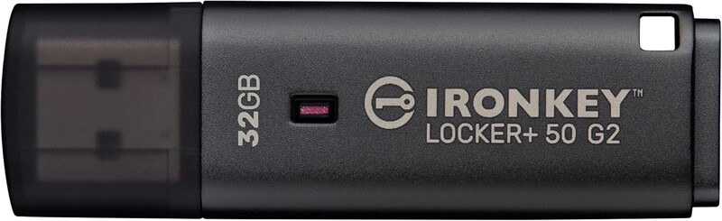Флеш-накопитель USB 3.2 32GB Kingston IronKey Locker+ 50 G2 (IKLP50G2/32GB)