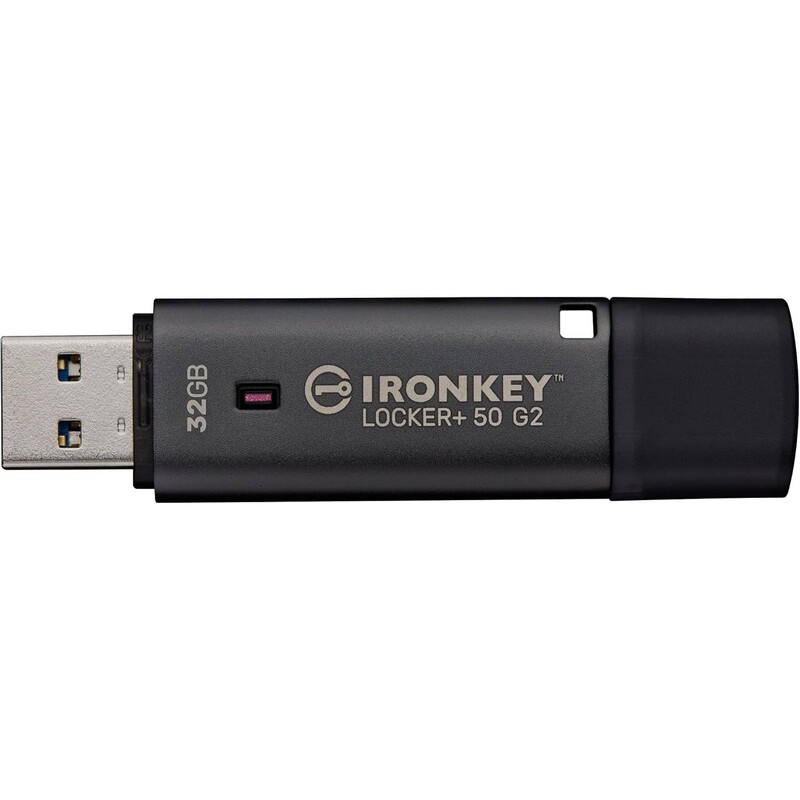 Флеш-накопитель USB 3.2 32GB Kingston IronKey Locker+ 50 G2 (IKLP50G2/32GB)