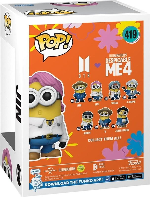 Колекційна фігурка Funko POP Rocks: Minions X BTS - Jin (889698859653)